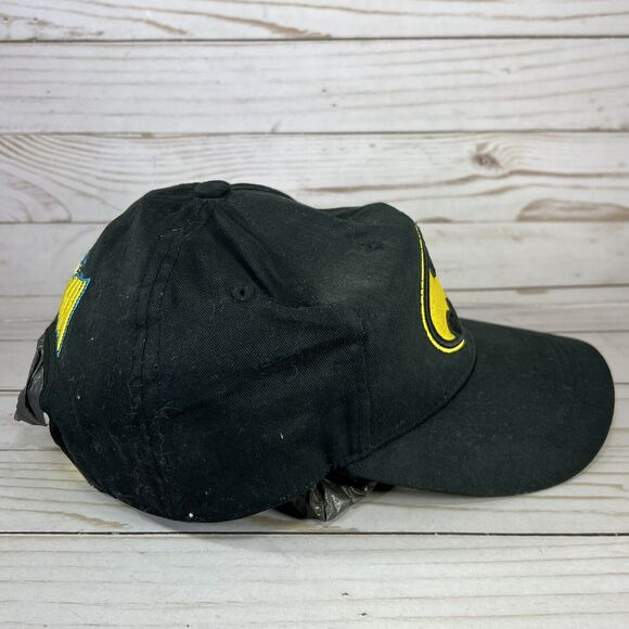 Batman Logo TV Black Yellow Embroidered Snapback Baseball Cap Hat DC Comics - Picture 3 of 7